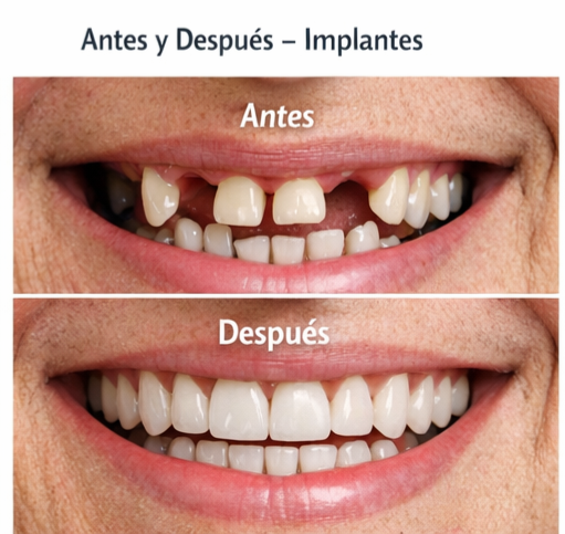 Dientes faltantes antes de implantes dentales